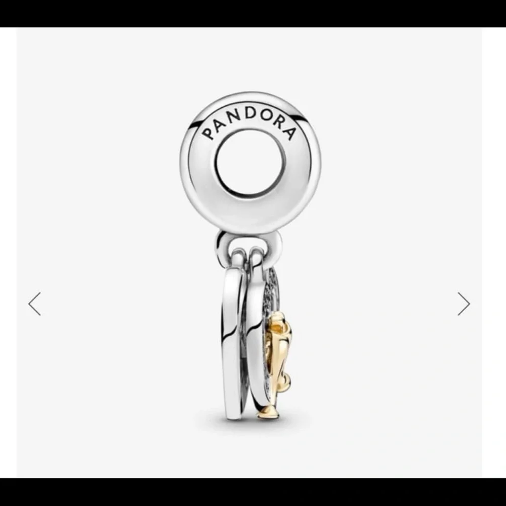 Two-tone Happy Anniversary Dangle Charm